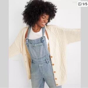 Aerie Cable Knit Cardigan Sweater